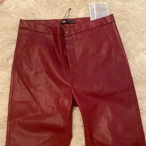 Zara leather pants